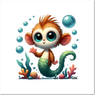 Cute Sea Monkey Posters and Art